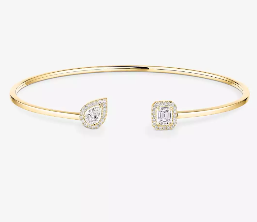 [Glow Muse]MS Delicate Double-Diamond Bracelet