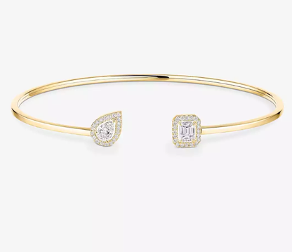 [Glow Muse]MS Delicate Double-Diamond Bracelet