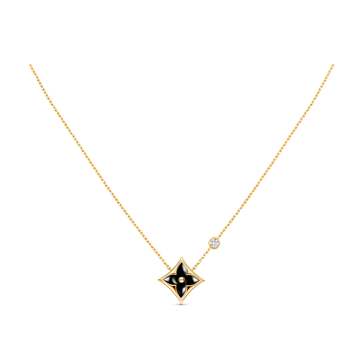 [Glow Muse]STAR BLACK MOP NECKLACE