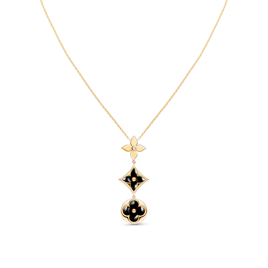 [Glow Muse]STAR AND SUN ONYX PINK GOLD NECKLACE