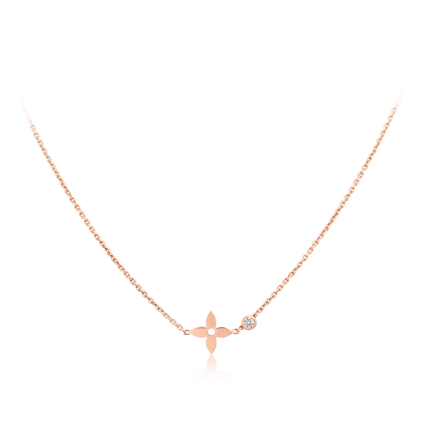 [Glow Muse]BLOSSOM PENDANT PINK GOLD AND DIAMOND