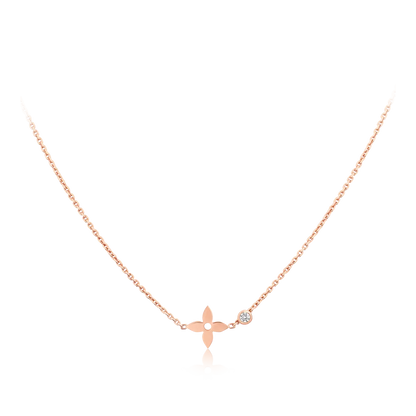 [Glow Muse]BLOSSOM PENDANT PINK GOLD AND DIAMOND