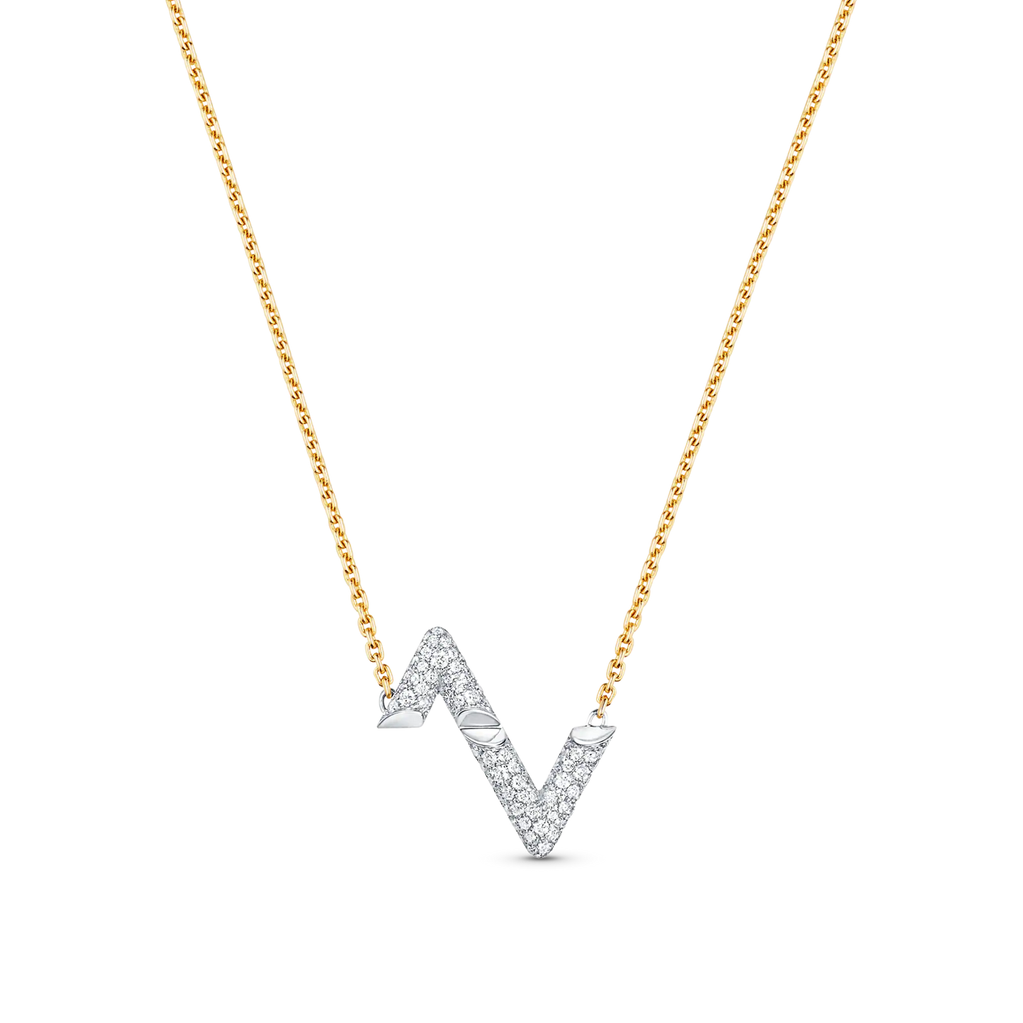 [Glow Muse]VOLT SILVER DIAMOND PEDANT NECKLACE