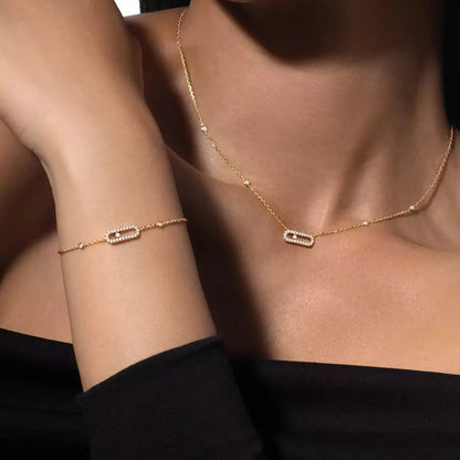 [Glow Muse]Diamond Necklace Move Uno