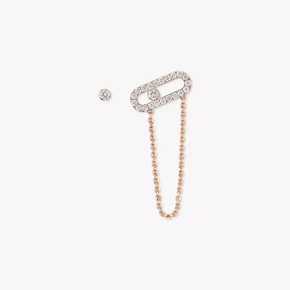 [Glow Muse]Move Uno Diamond Earrings