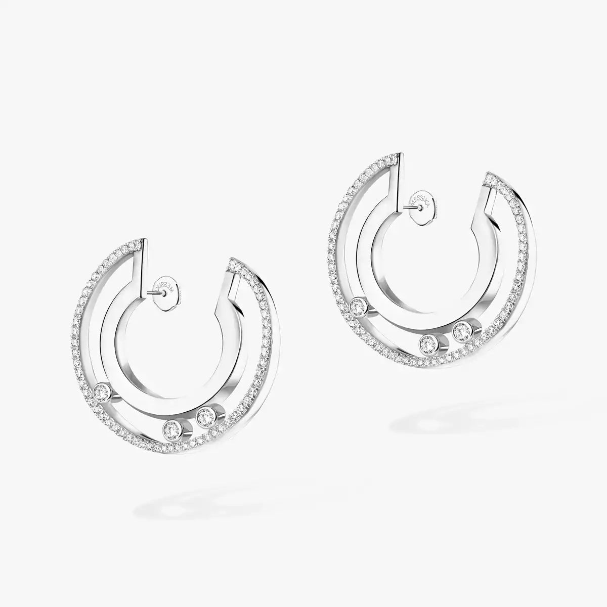 [Glow Muse]Move Romane Small Diamond Hoop Earrings