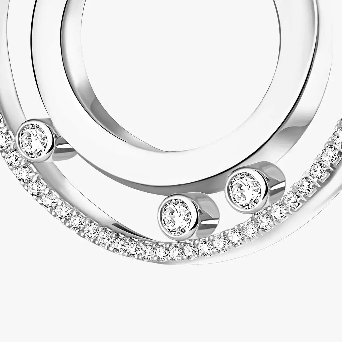 [Glow Muse]Move Romane Small Diamond Hoop Earrings