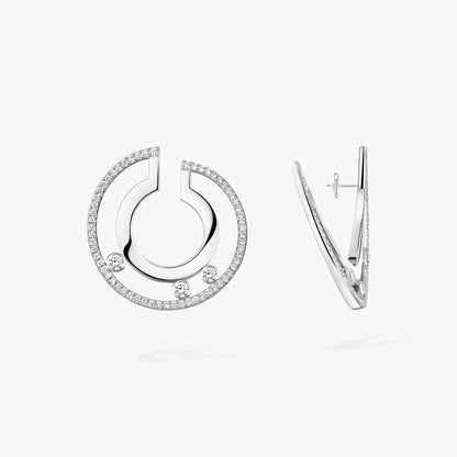 [Glow Muse]Move Romane Small Diamond Hoop Earrings