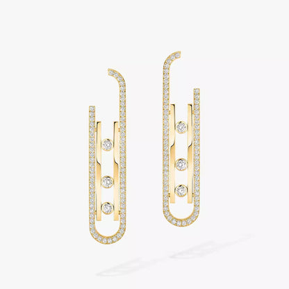 [Glow Muse]Diamond Pendant Earrings Move 10Th