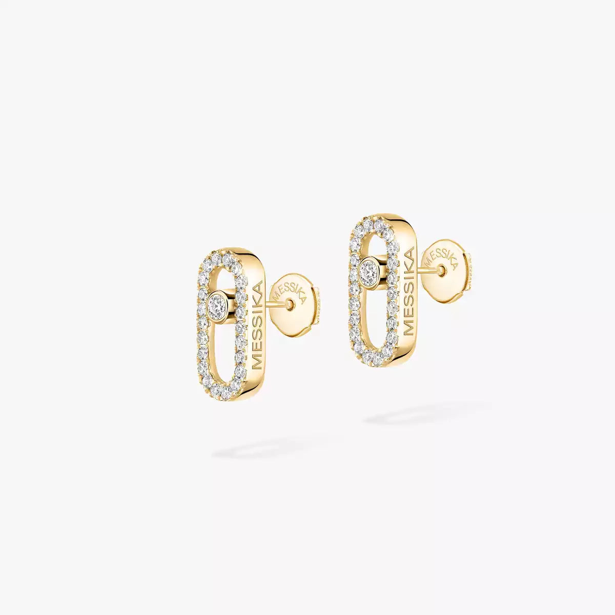 [Glow Muse]Move Uno Diamond Earrings