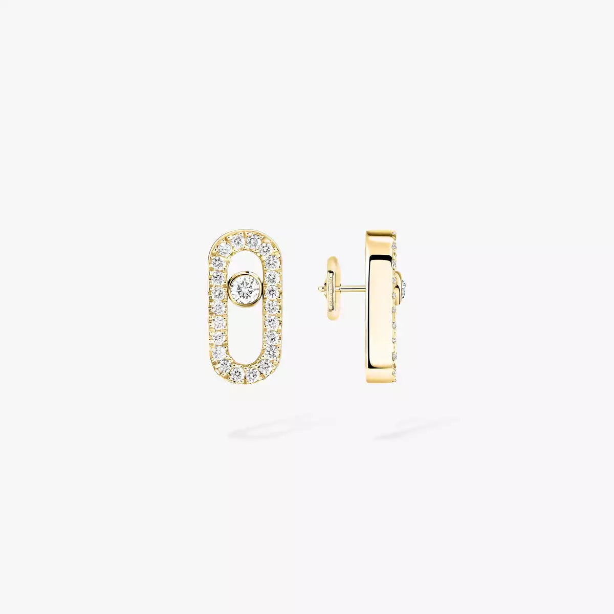 [Glow Muse]Move Uno Diamond Earrings