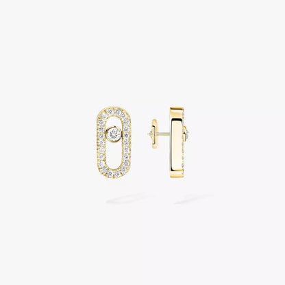 [Glow Muse]Move Uno Diamond Earrings