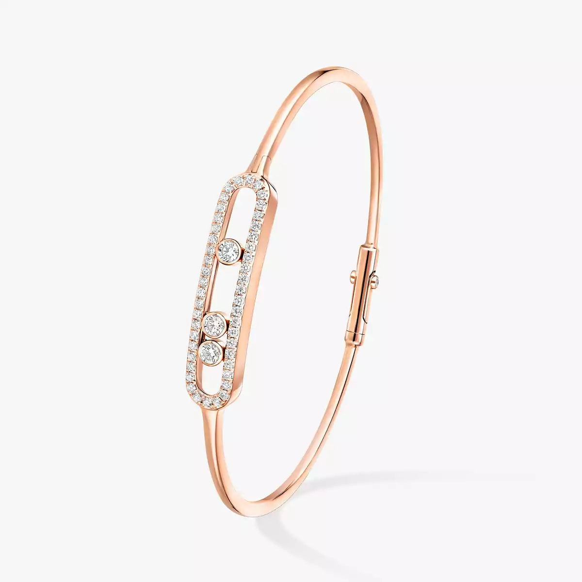 [Glow Muse]Move Pavé Diamond Bangle Bracelet M