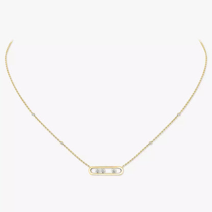 [Glow Muse] Baby Move Gold Diamond Necklace