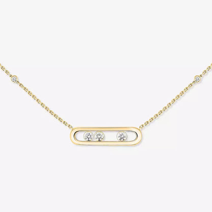 [Glow Muse] Baby Move Gold Diamond Necklace