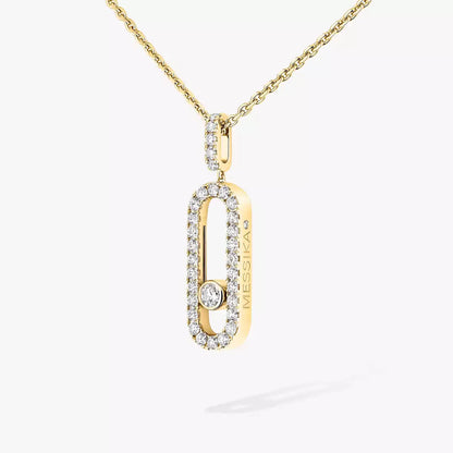 [Glow Muse]Move Uno Diamond Necklace in Rose Gold