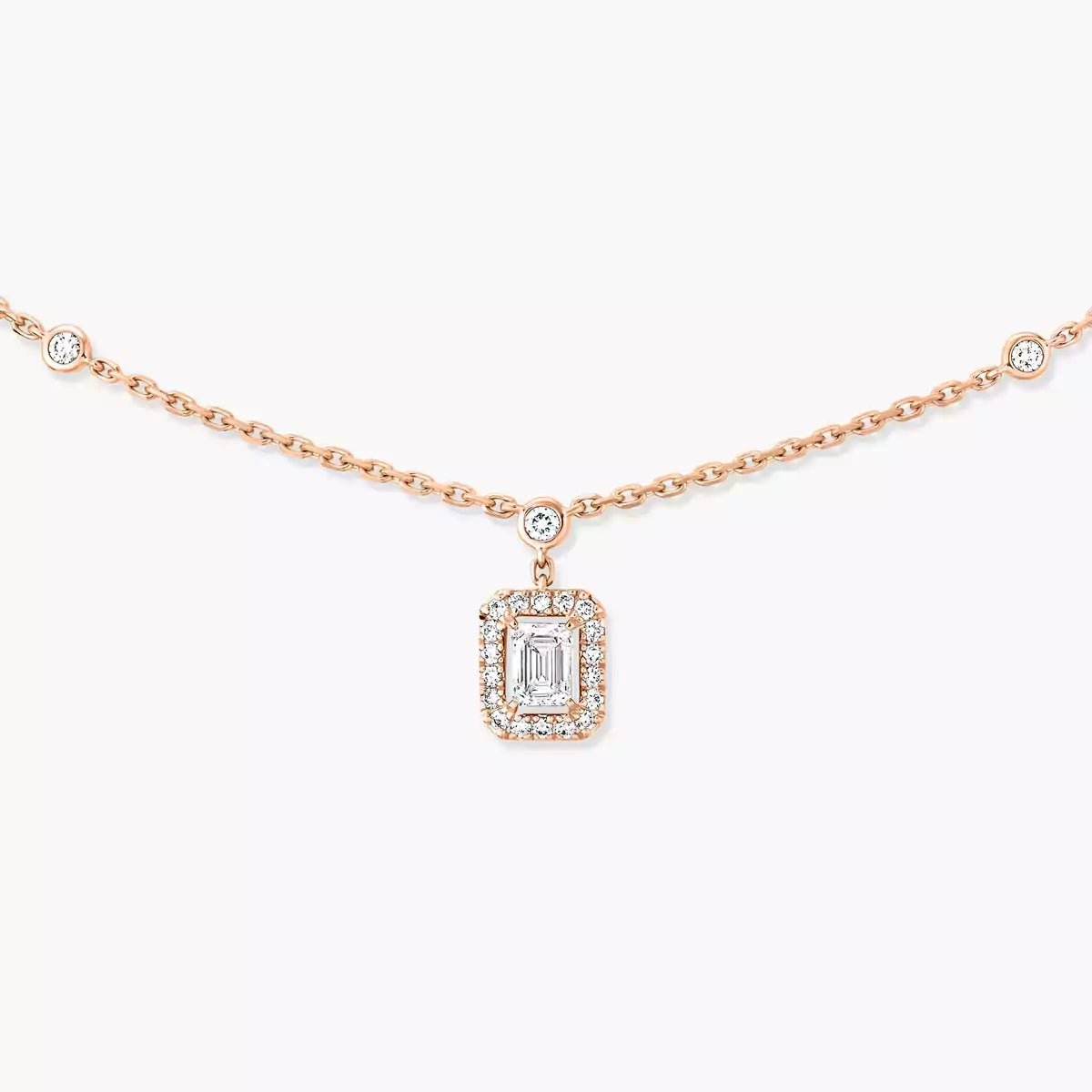 [Glow Muse]My Twin Diamond Necklace in Silver