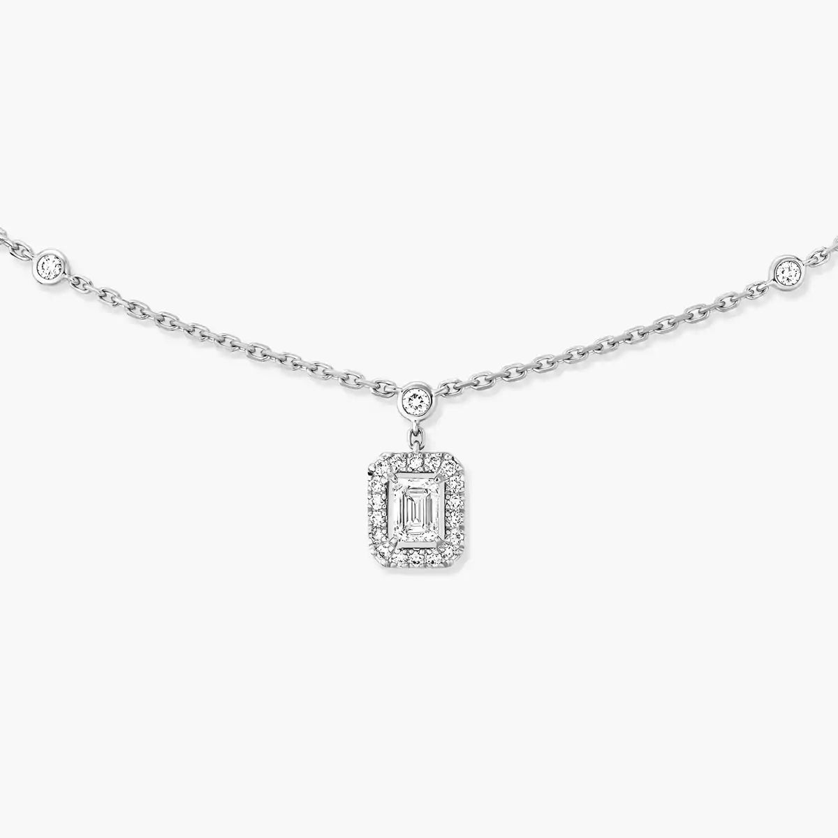 [Glow Muse]My Twin Diamond Necklace in Silver