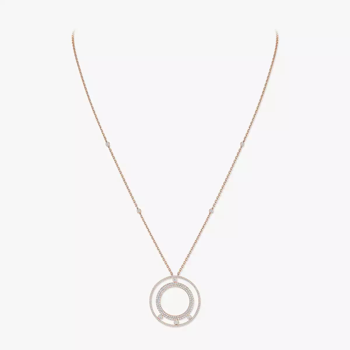 [Glow Muse]Move Romane Long Pave_-Set Diamond Necklace
