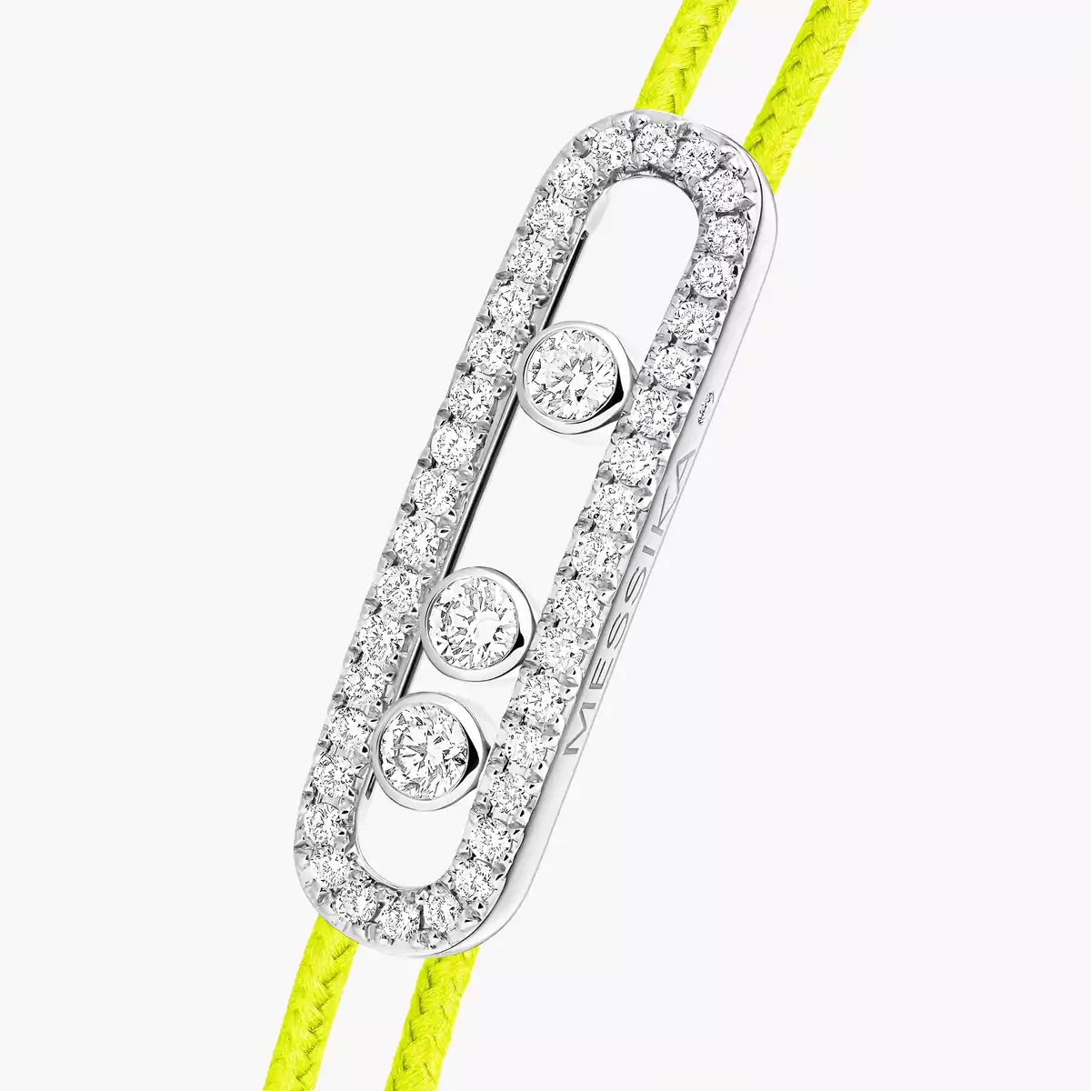[Glow Muse]Messika Care(s) pink cord pavé bracelet