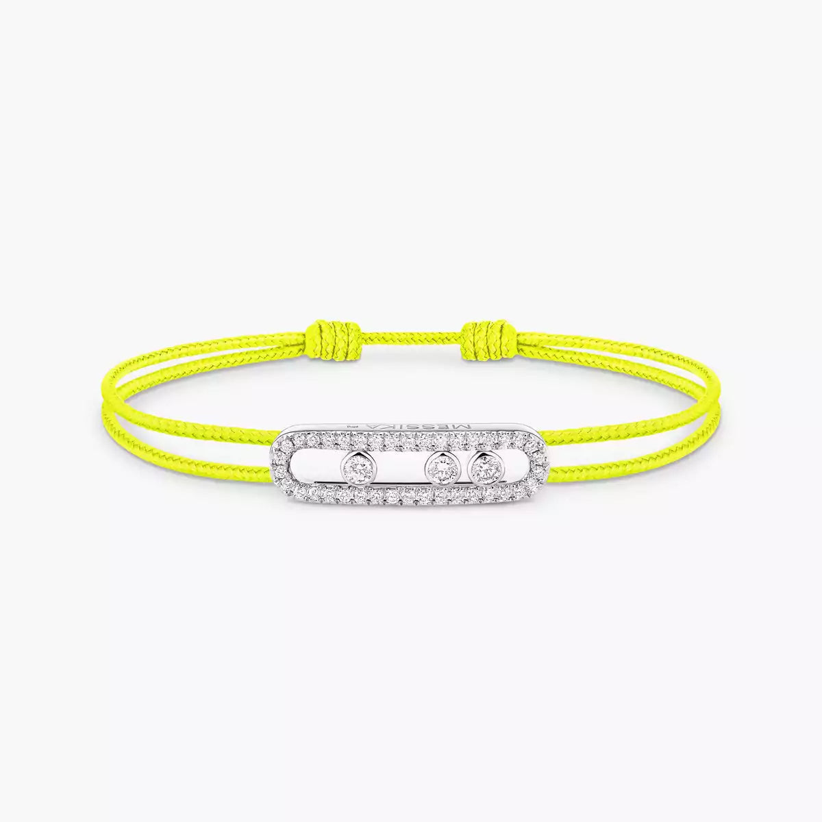 [Glow Muse]Messika Care(s) pink cord pavé bracelet