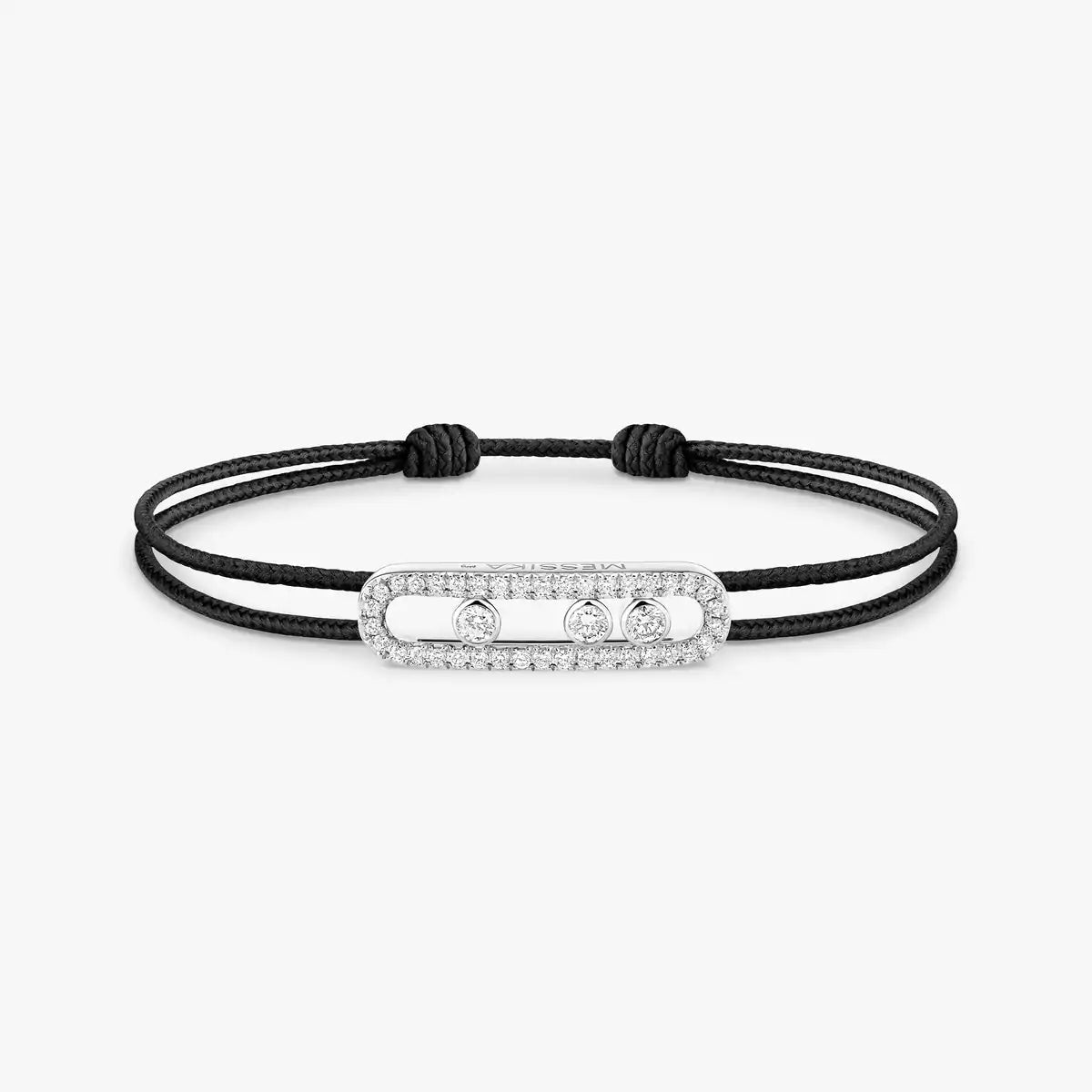 [Glow Muse]Messika Care(s) pink cord pavé bracelet