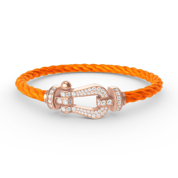 [Glow Muse]FORCE LARGE HORSESHOE FULL DIAMOND BRACELET ROSE GOLD