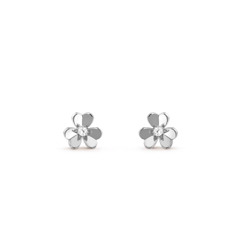 [Glow Muse]FRIVOLE MINI SILVER FLOWER EARRINGS