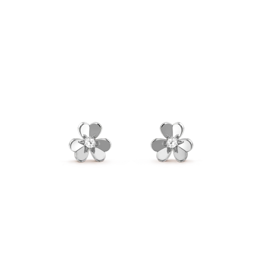[Glow Muse]FRIVOLE MINI SILVER FLOWER EARRINGS