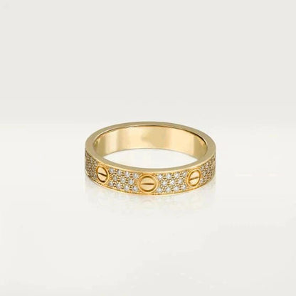 [Glow Muse]LOVE RING 3.6MM DIAMOND PAVED
