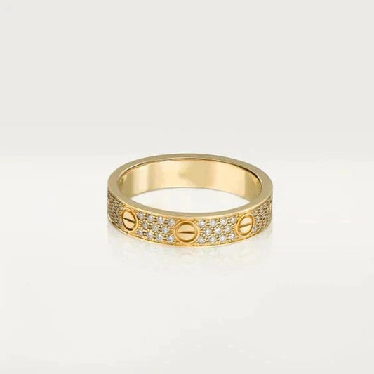 [Glow Muse]LOVE RING 3.6MM DIAMOND PAVED